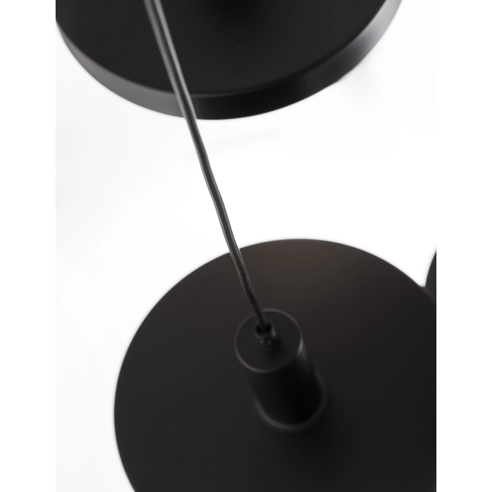 Suspension design Garni 3 lumières noir Lyora 5212017420770