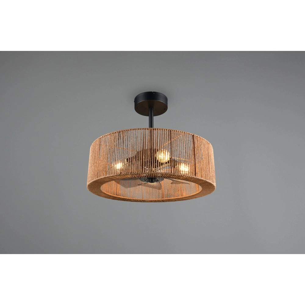 Ventilateur de rotin Smillum Ø 61cm