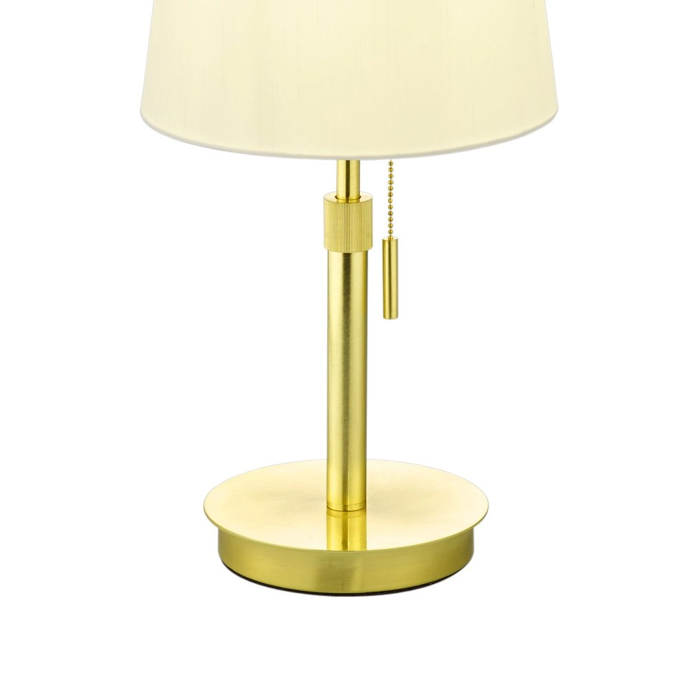 Lampe de table Lyon laiton mat avec blanc Trio 4017807398557