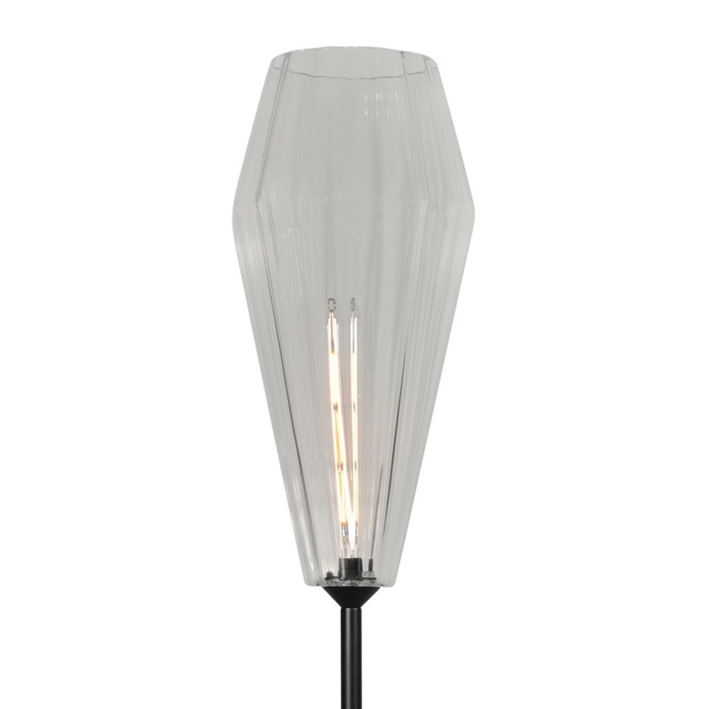 Lampadaire noir Diamond 190cm avec verre clair Masterlight 8718121259154