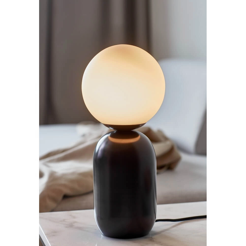 Lampe de table Notti noir et blanc Nordlux 5704924001802