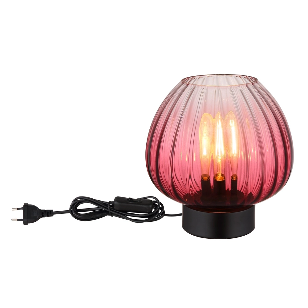 Lampe de table Solveig Verre rouge Globo 9007371475094
