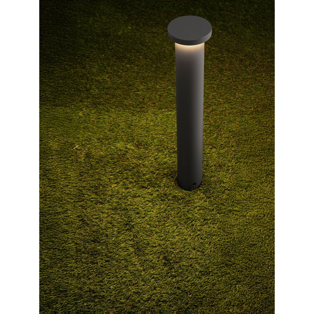 Éclairage de chemin moderne Bast gris foncé 45cm - 3000K Lyora 5212017497628