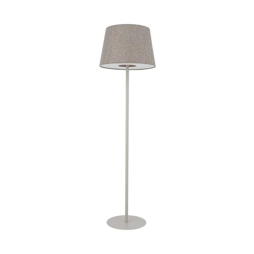Lampe de pied Tutoia brun sable Ø 46cm