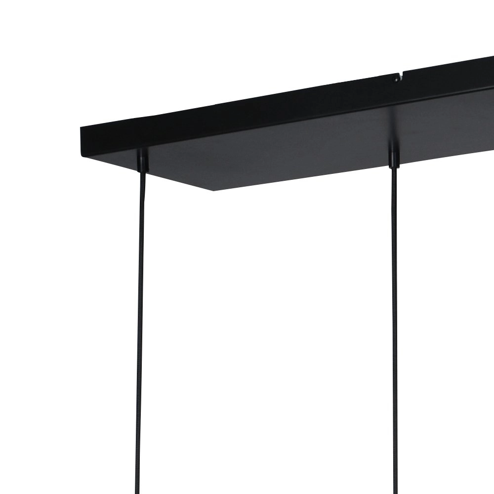 Lampe suspendue noire avec de l'or Bounty Verre cylindrique à 6 lumières Masterlight 8718121247908