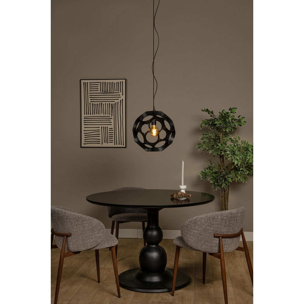 Lampe pendante unique Hannelore Ø 40cm noir Lucide 5411212106247