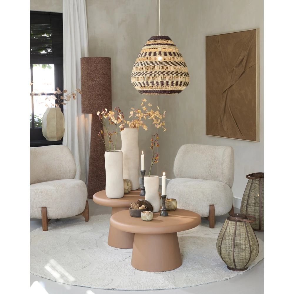 Lampe pendante en rotin Soluna Ø 47 cm - brun foncé naturel Light & Living 8717807836764