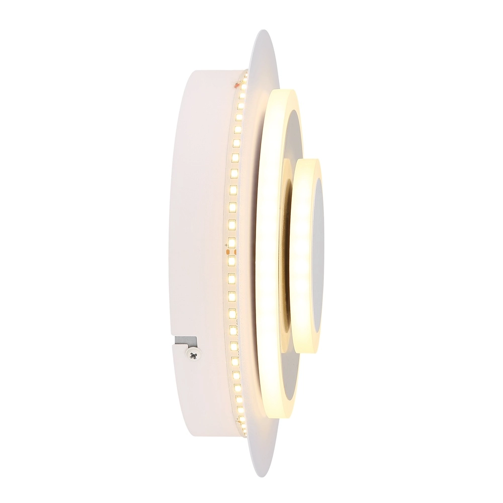 Lampe murale blanche Odonell avec du bois Globo 9007371569410