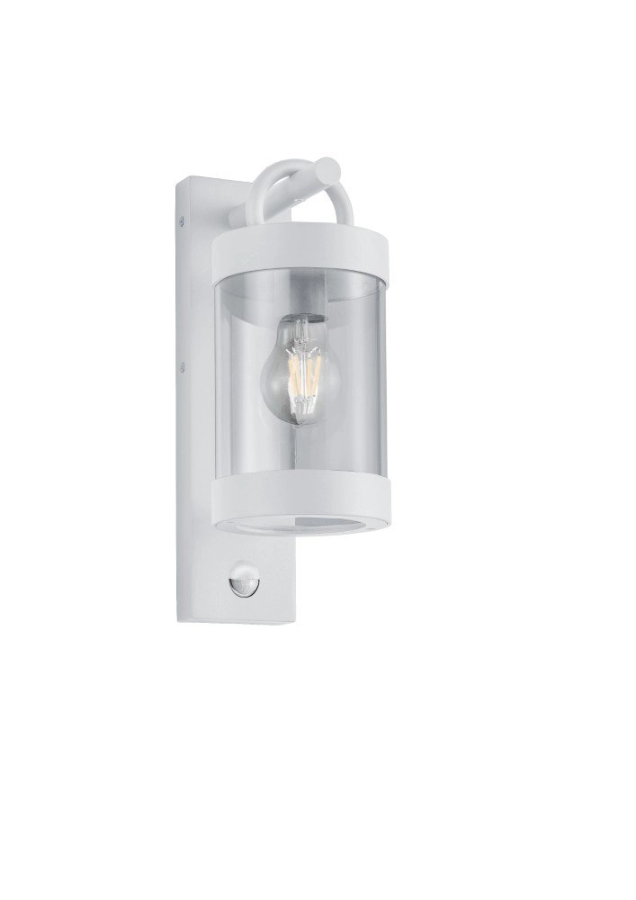 Lampe d'extérieur blanche Sambesi avec détecteur de mouvement
