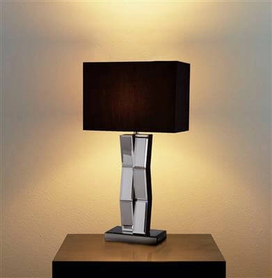 Lampe de table Mirror noir avec verre miroir Searchlight 5053423009629