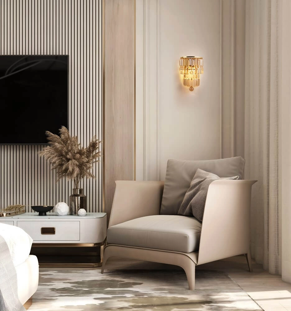 Lustre Empire laiton Searchlight 5053423271705