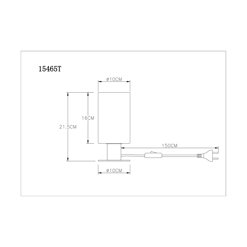 Lampe de table Hadera noir avec verre fumé Globo 9007371405848
