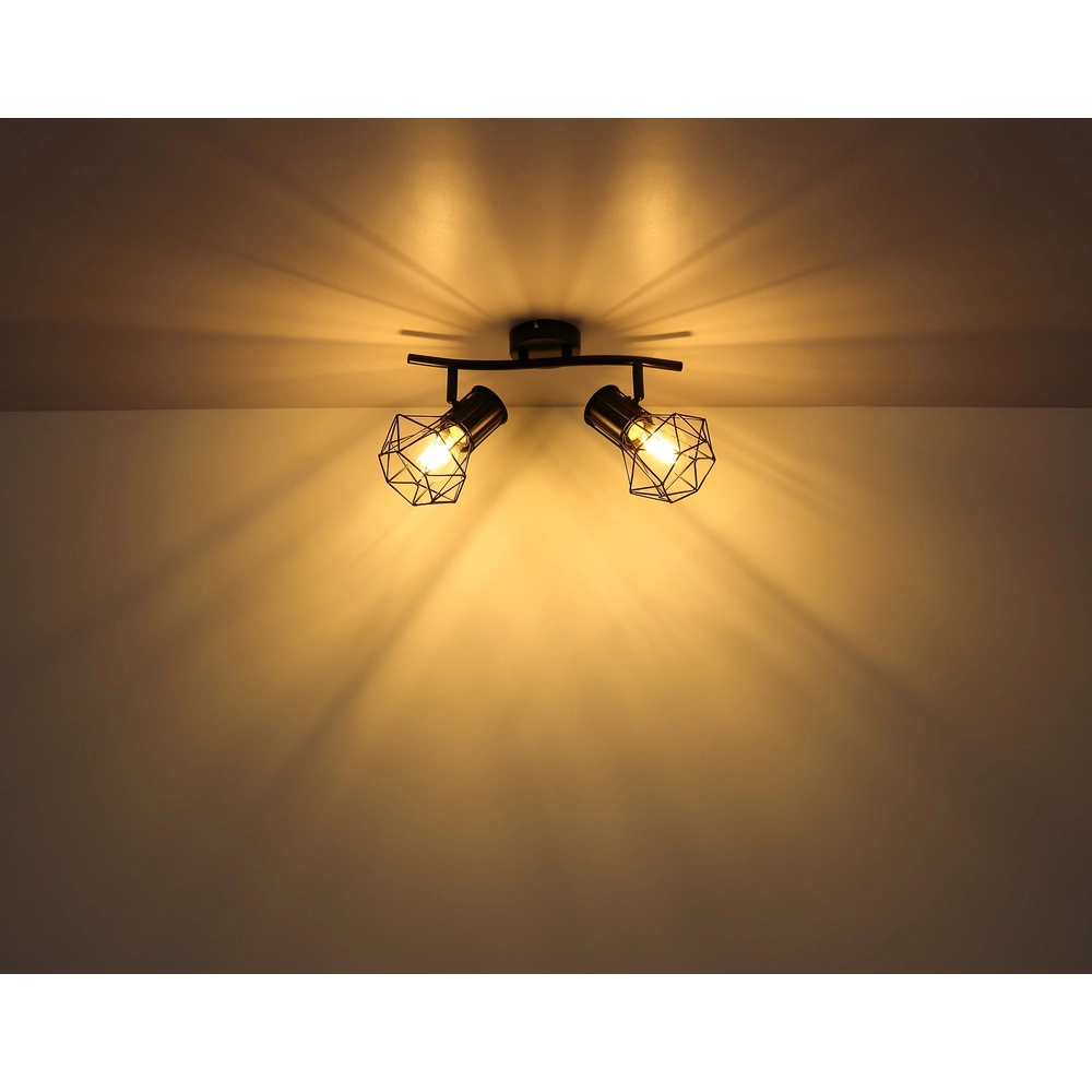 Lampe de plafond Priska 2-noir clair Globo 9007371400171