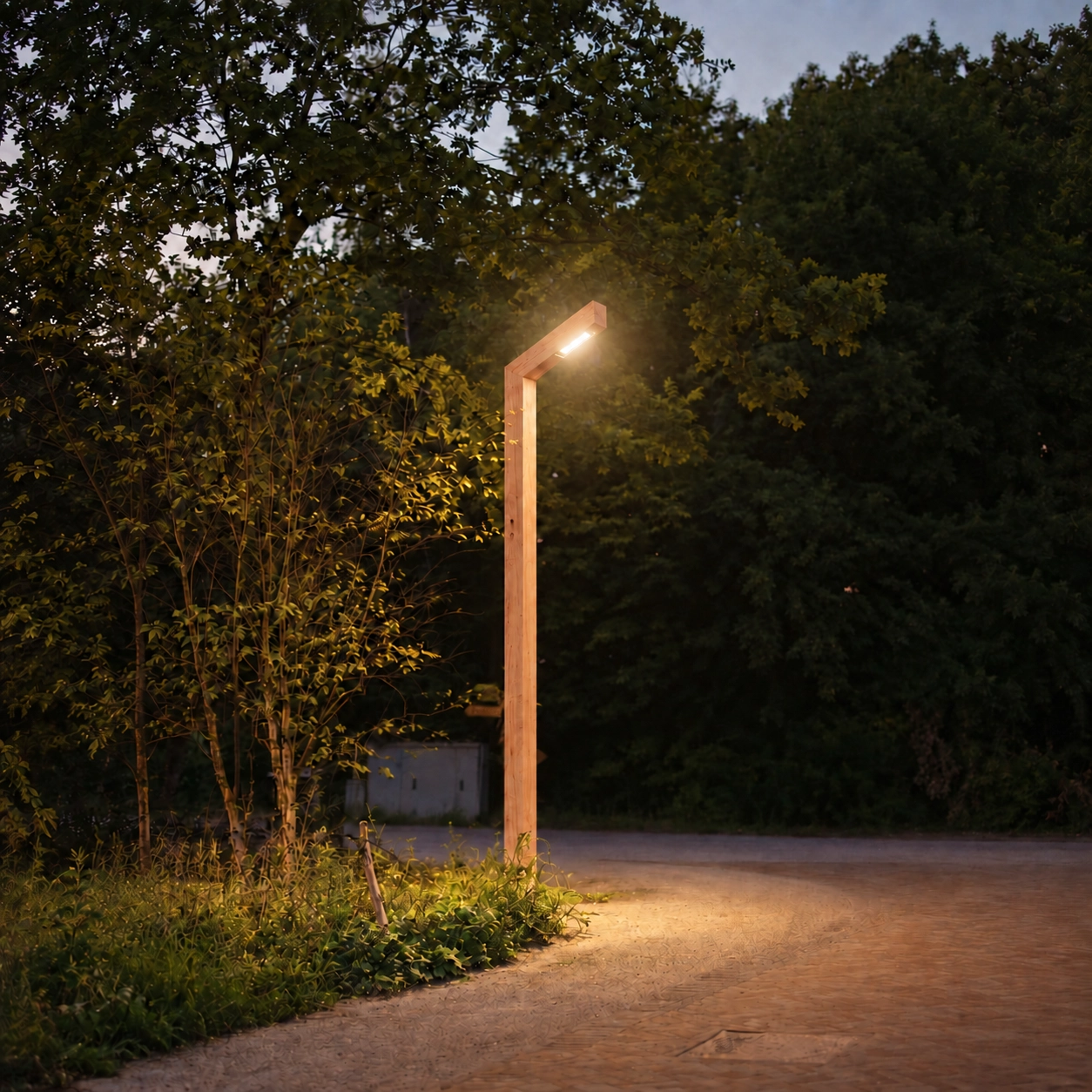 Lampadaire en bois Strato Chêne - 3M - 3000K