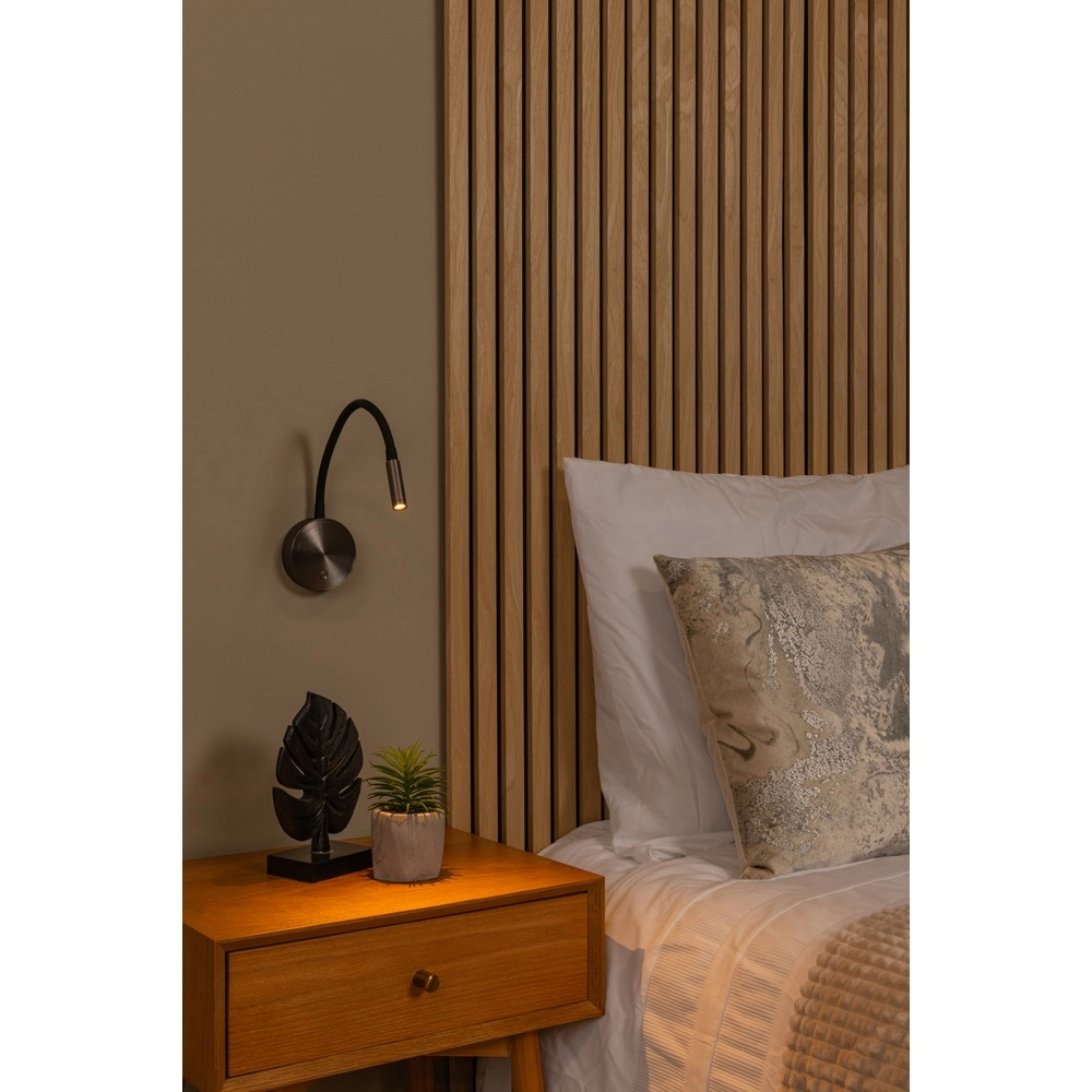 Lampe de chevet Asja Métal brossé à dimmable Premium by Lucide 5411212421197