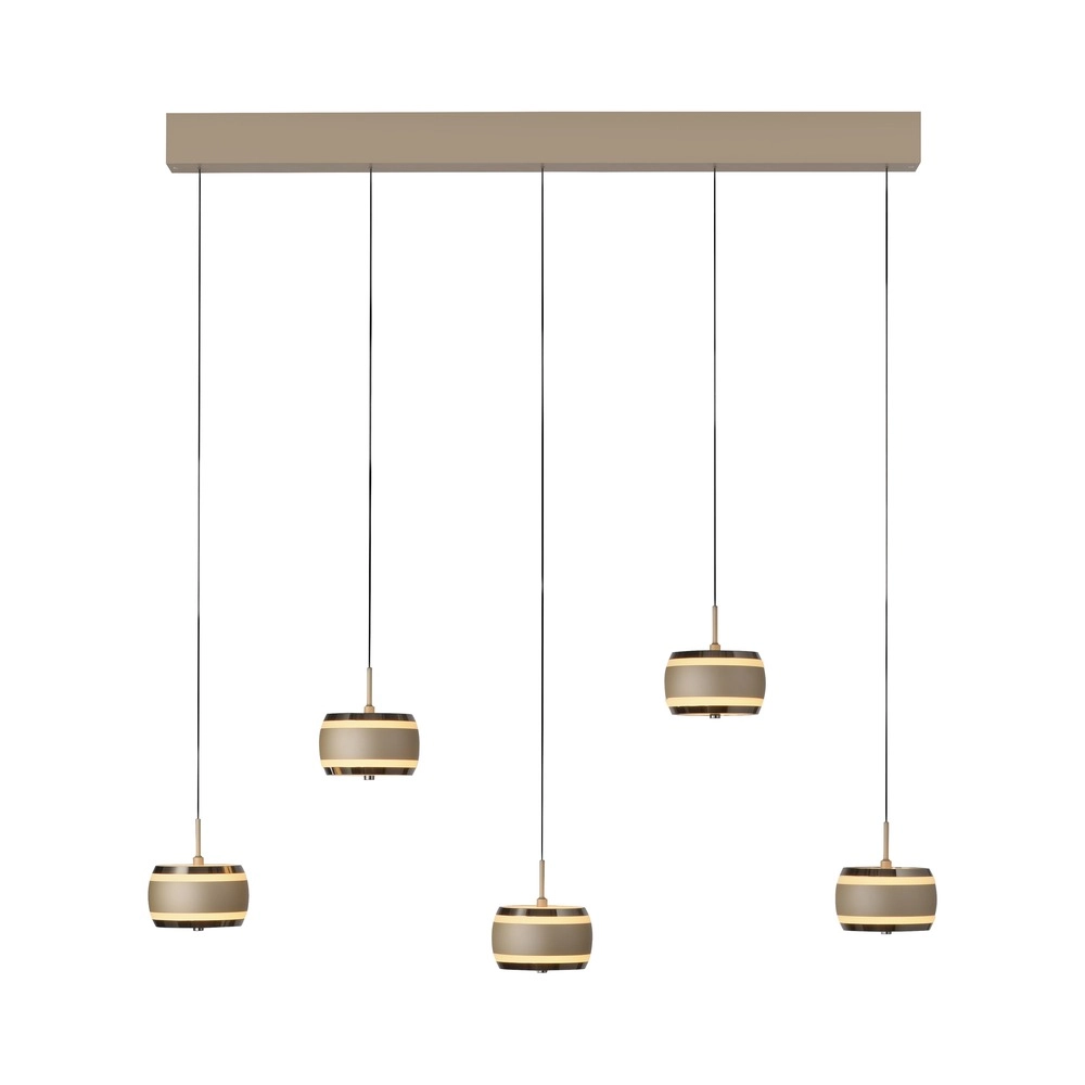 Lampe suspendue de table de salle à manger 5L Pure Falling Rings Bronce Paul Neuhaus 4012248396582