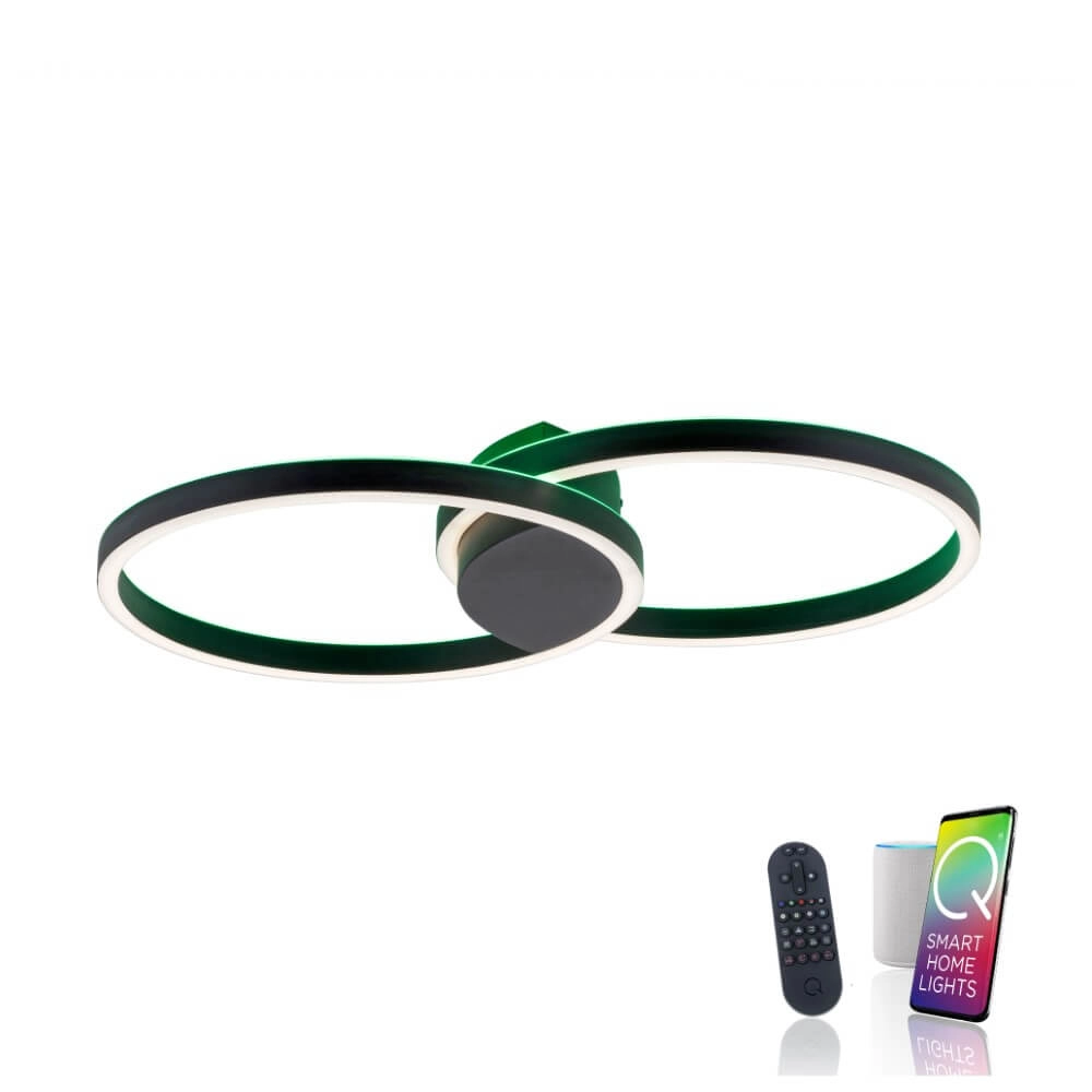 Plafonnier design Q-Marko autour Paul Neuhaus 4012248366615