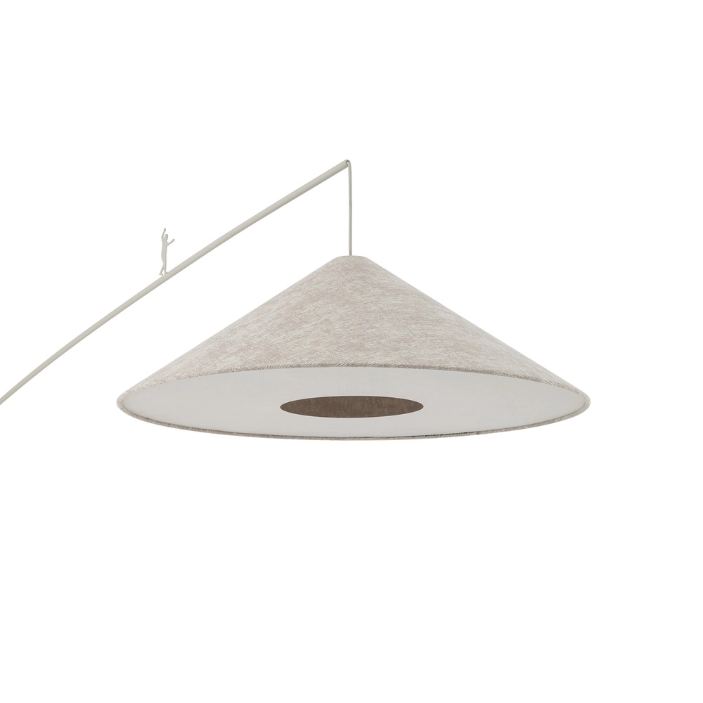 Lampe de pied Poise brun sable Ø 72cm Lyora 5903139116862