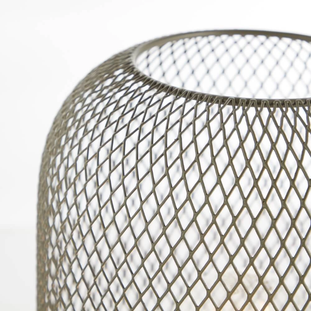 Lampe de table verte Giada avec du bois Brilliant 4004353354199