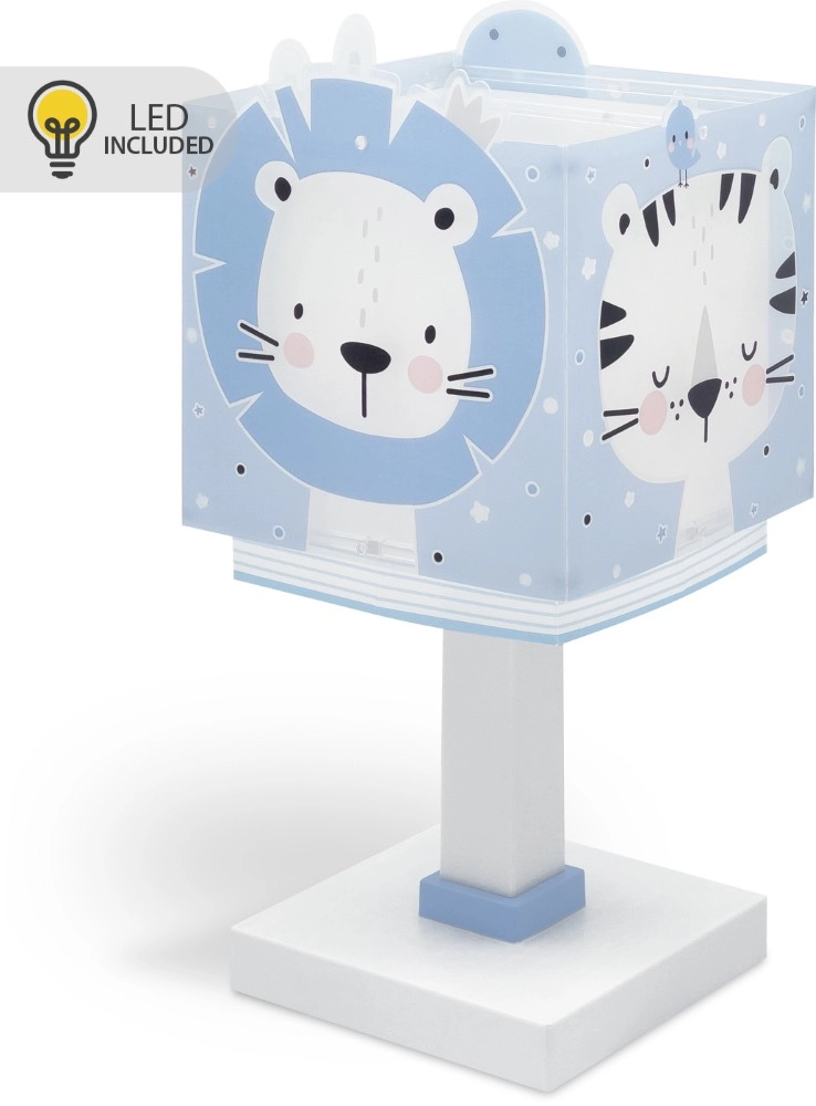 Lampe de table pour chambre d’enfant Baby Jungle bleu Lampe de table pour chambre d’enfant Baby Jungle bleu