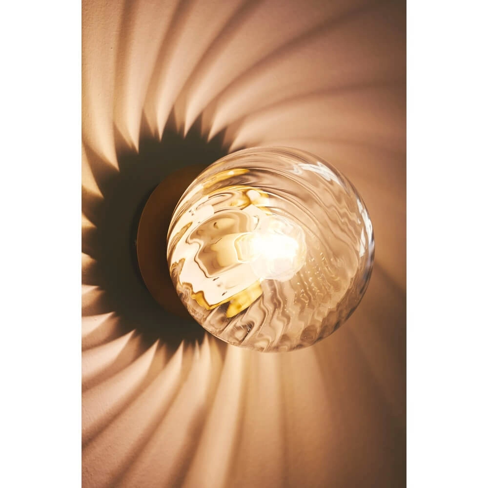 Applique murale en verre Chisell laiton Nordlux 5704924015663