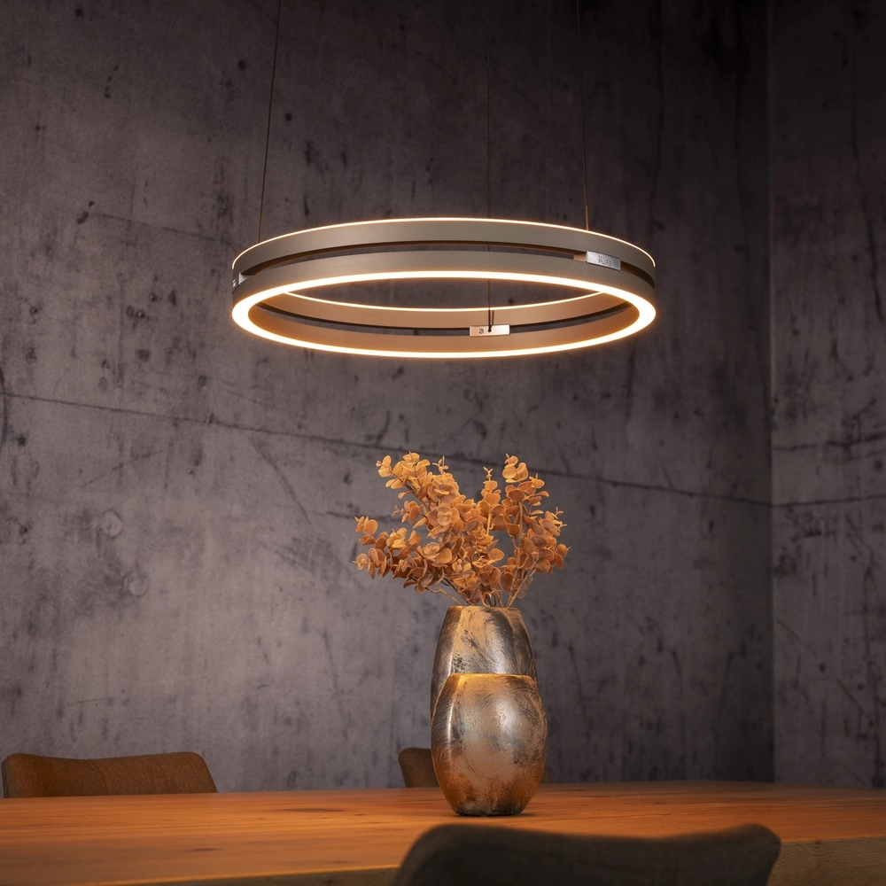 Lampe suspendue de bureau Pure E-Loop bronce - Ø 50 cm Paul Neuhaus 4012248398357