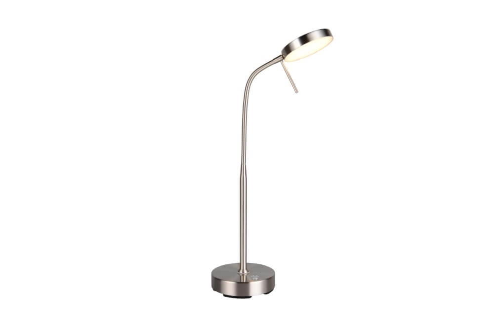 Lampe de bureau en acier inoxydable Moreno rechargeable Trio 4017807618006
