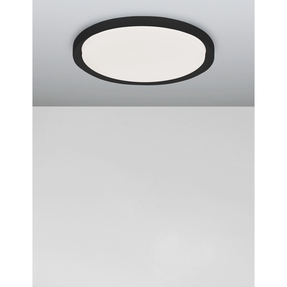 Plafonnier Troy noir Ø 56cm Lyora 5212017425812