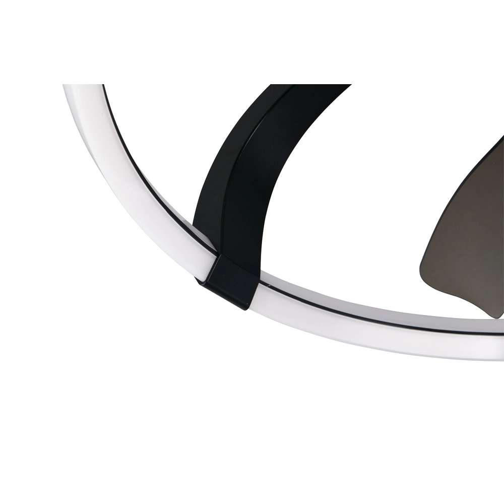 Ventilateur de maison intelligente Stockholm noir Ø 73,5 Tuya Trio 4017807693133