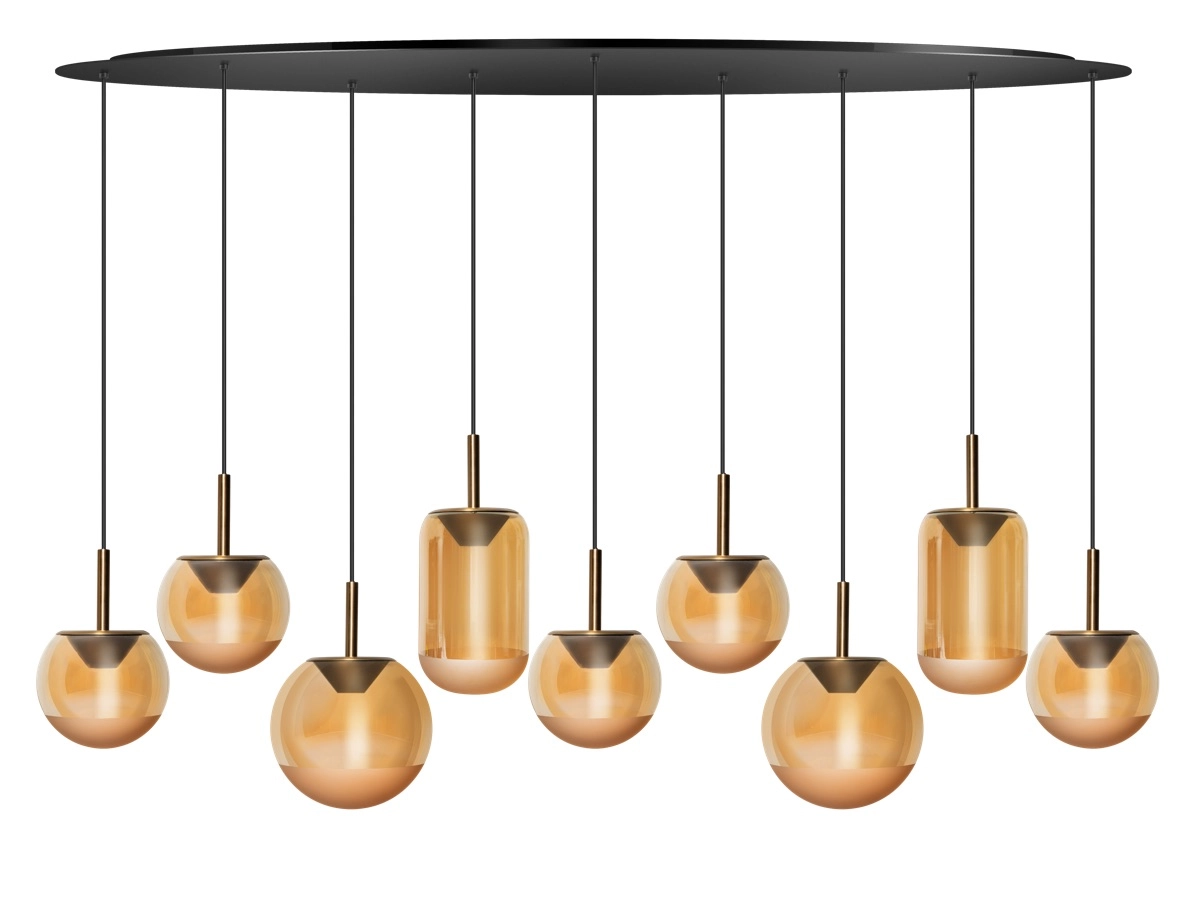 Lampe pendante de salle à manger Yvonne 9 lumières