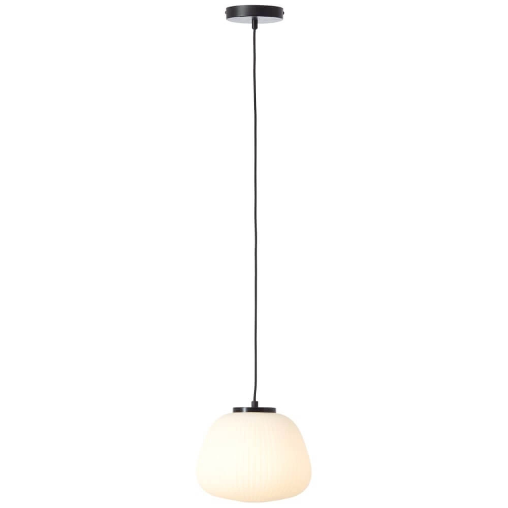 Lampe suspendue Kaizen noir avec du blanc