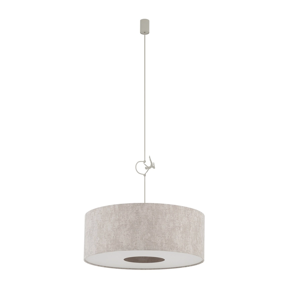 Lampe suspendue Cedro brun sable Ø 50cm Lyora 5903139116657