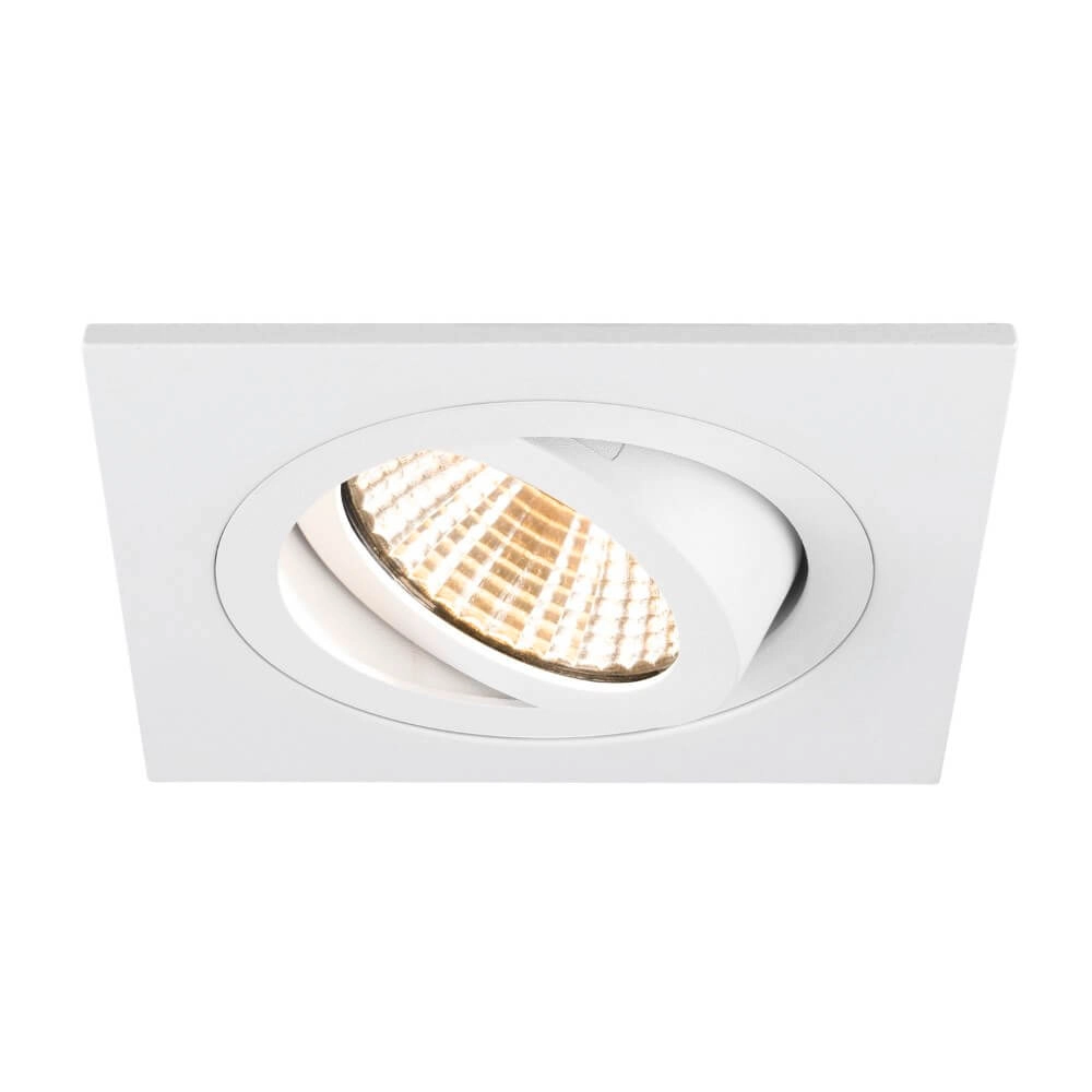 Anneau de montage New Tria 75 carré blanc - sans raccord SLV 4024163276405