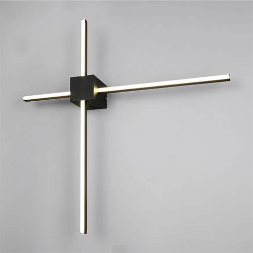 Lampe murale moderne Cassino noir 67,5 cm Trio 4017807683202