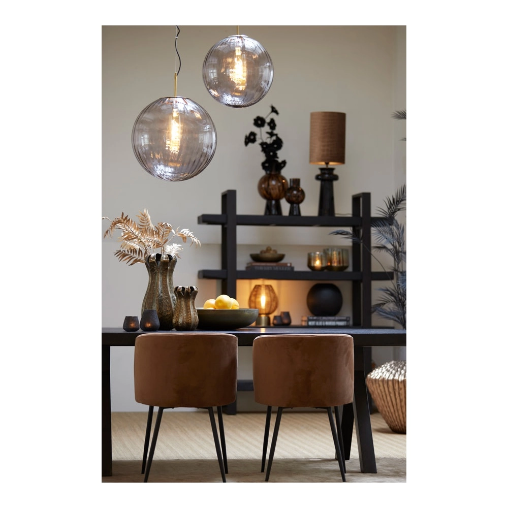 Lampe suspendue Magdala Ø 40 cm de fumée Light & Living 8717807636289