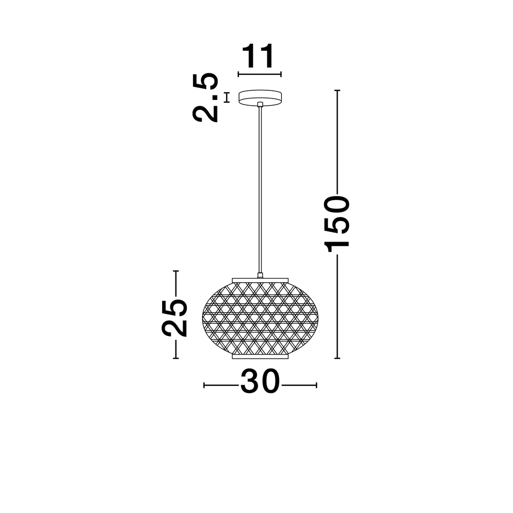 Suspension Asma Ø 30cm Lyora 5212017455802