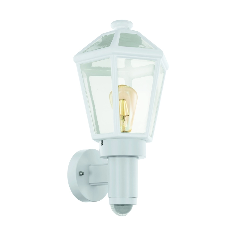 Lampe murale blanche Monselice avec capteur