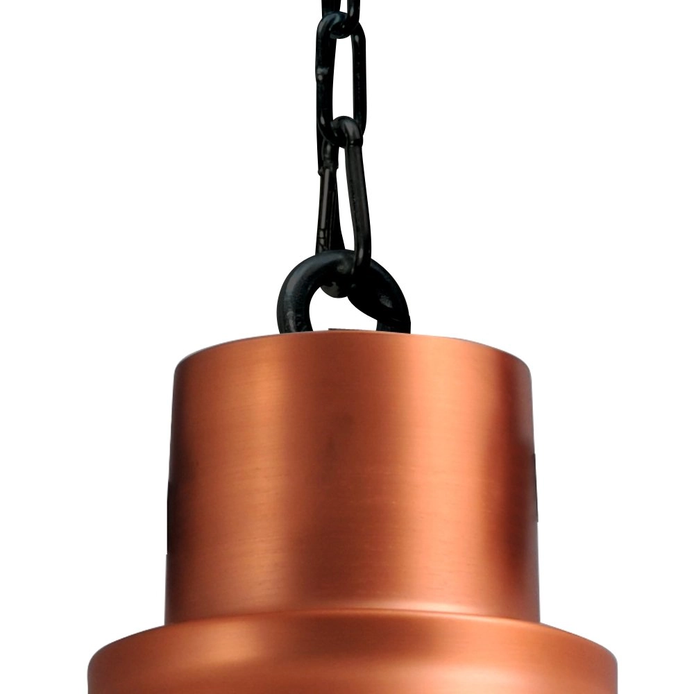 Lampe à suspension Industria 27 cuivre rouge avec du noir Masterlight 8718121237237