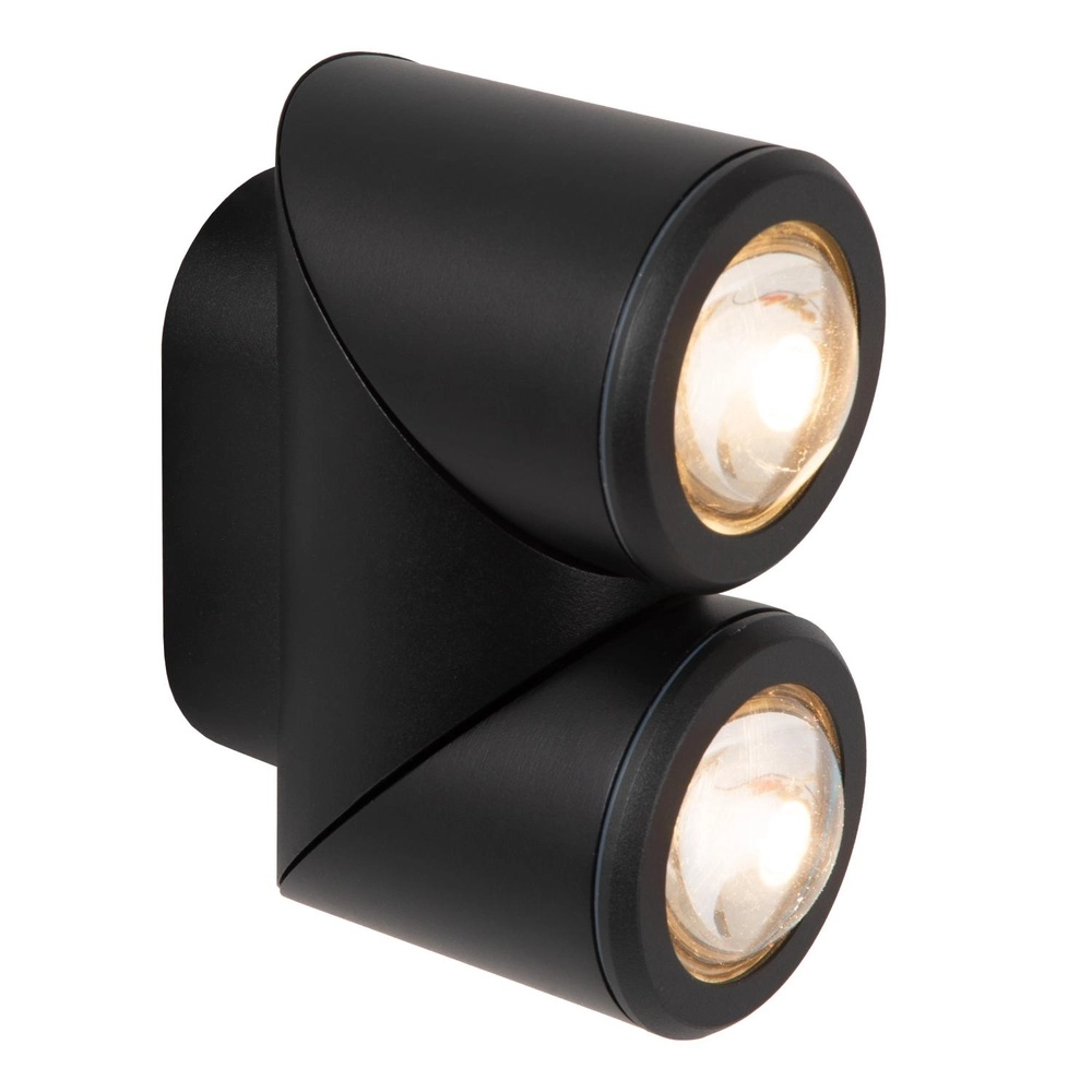 Projecteur de conception monté en surface Erin IP65 double noir Lucide 5411212152053