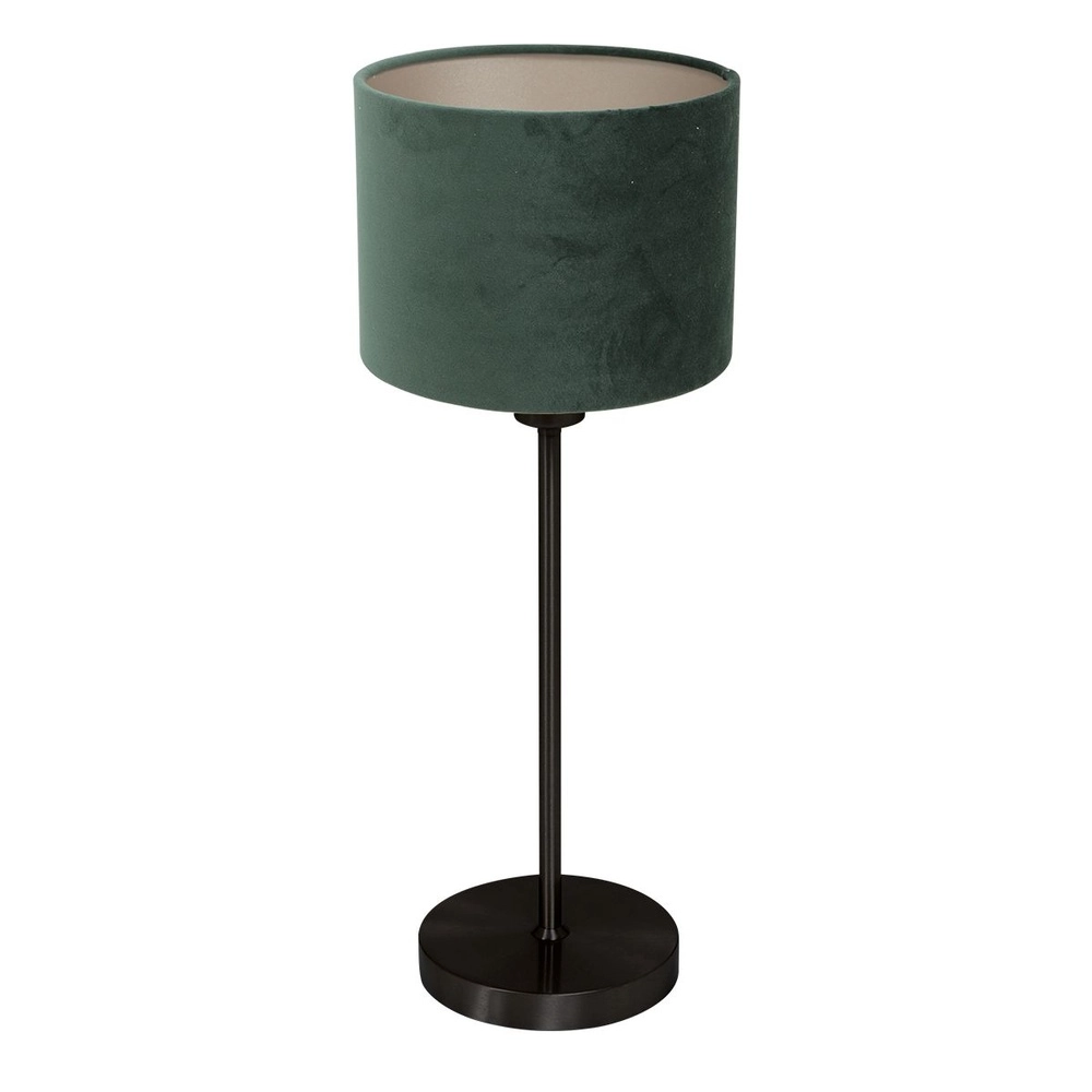 Lampe de table noire Noor avec capot vert Steinhauer 8712746182217