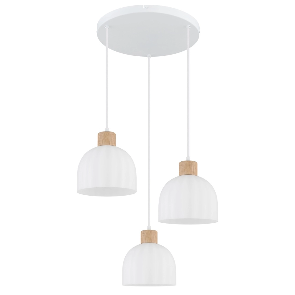 Lampe pendante à 3 lampes Swanson Blanc Globo 9007371592999