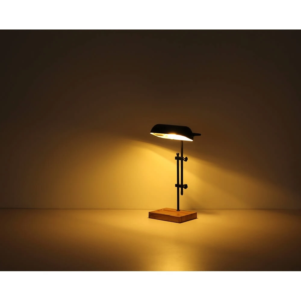 Lampe de bureau Marid bois avec noir Globo 9007371474103
