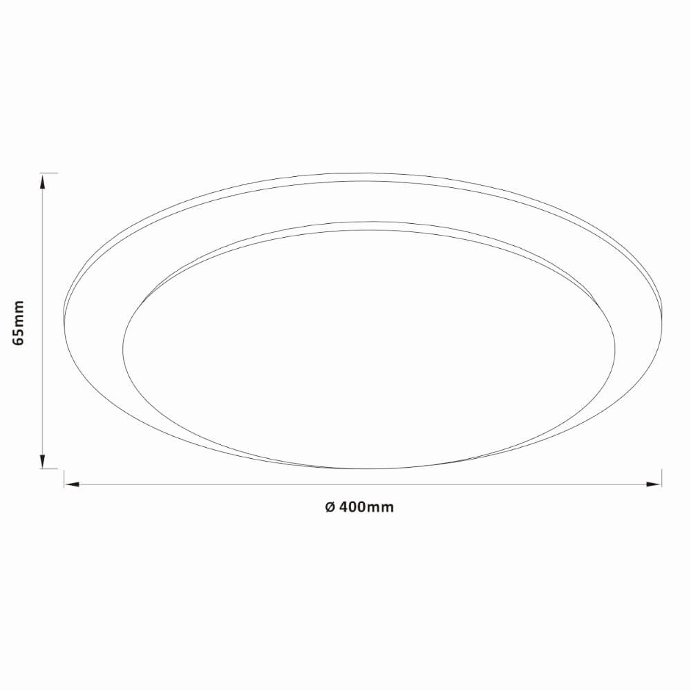Plafonnier Vittoria Ø40cm Brilliant 4004353426513