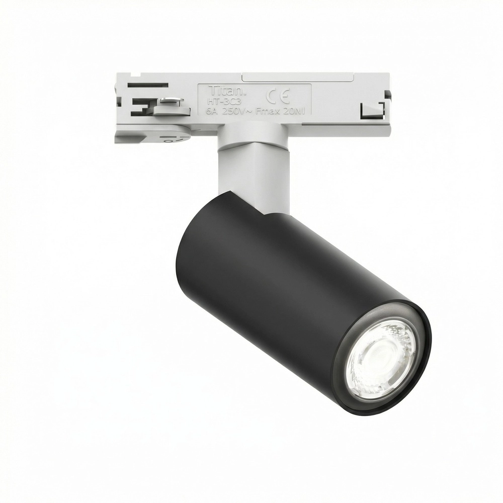 Spot sur piste monophasée Tevo Mini blanc avec noir