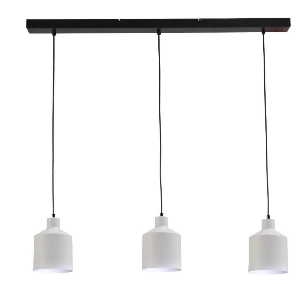 Lampe de salle à manger Boris Concepto 3x14 noir avec du blanc Lampe de salle à manger Boris Concepto 3x14 noir avec du blanc