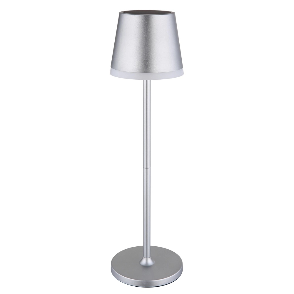 Lampe de table solaire Vannieso Gris argenté Globo 9007371478361