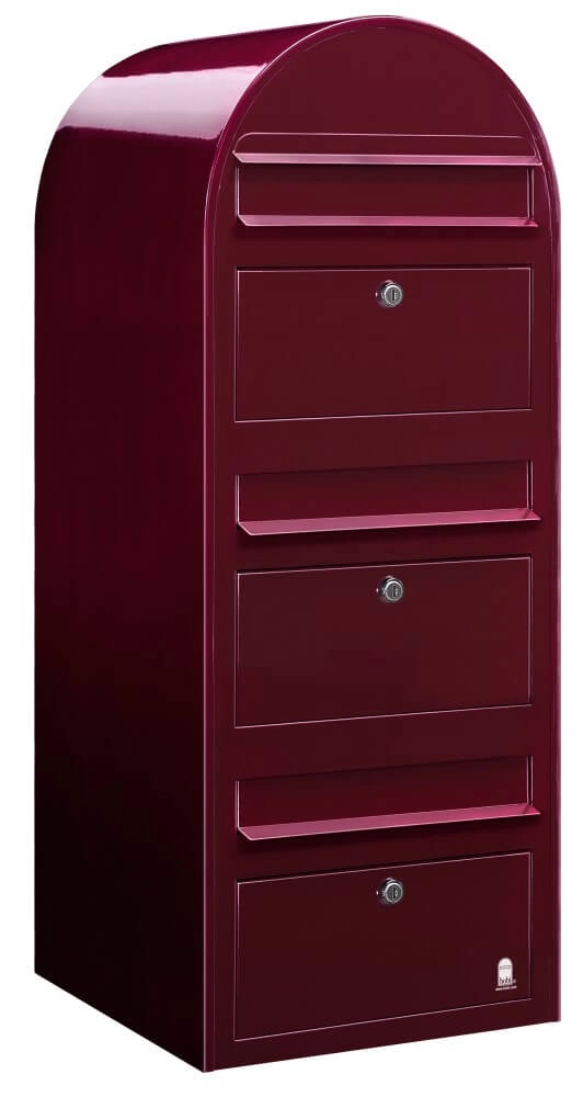 Boites aux lettres Trio 3005 Bourgogne Boites aux lettres Trio 3005 Bourgogne