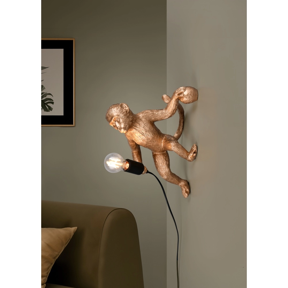 Applique murale Louy Singe Or Trio 4017807667967