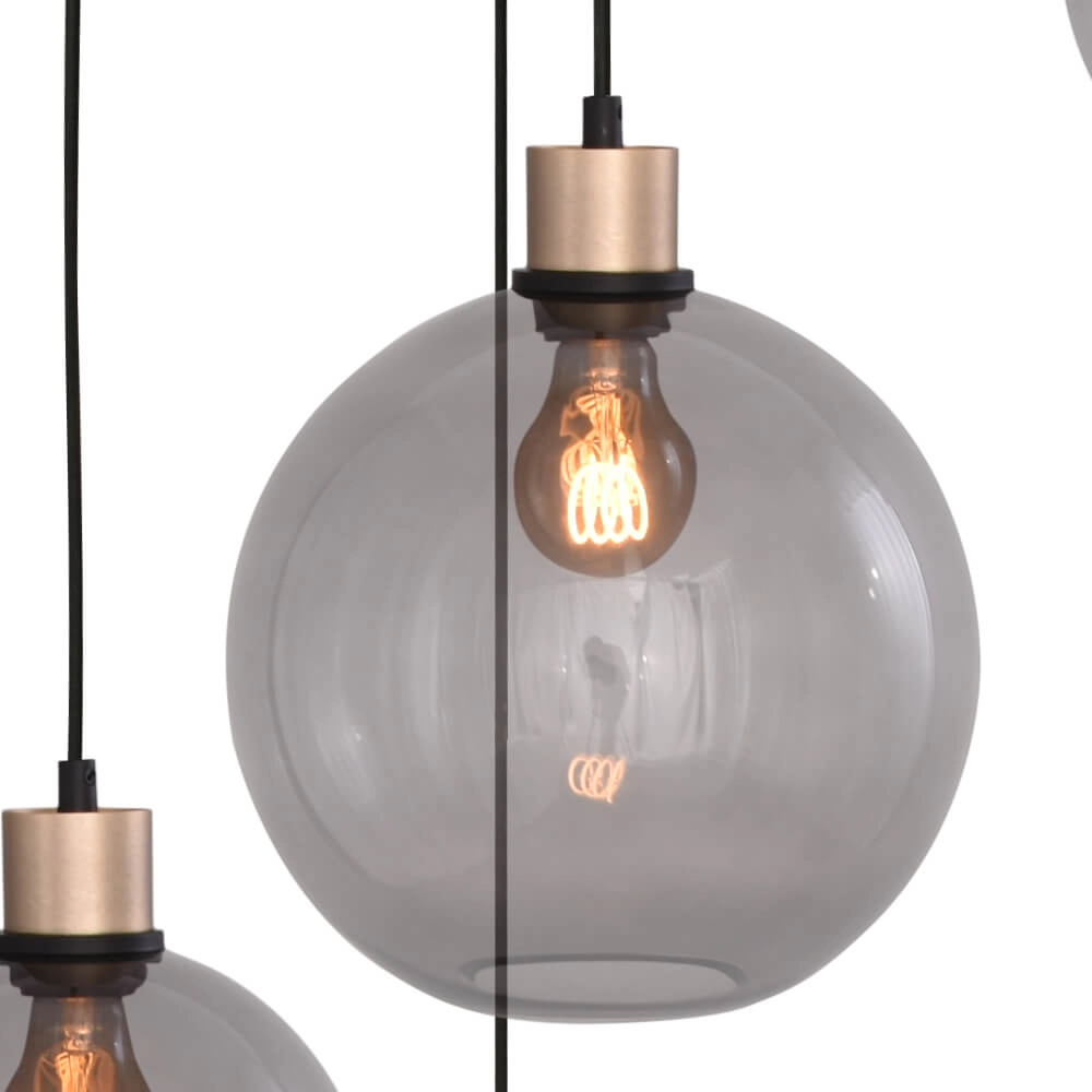 Lampe suspendue Vide Lazise or avec du noir Masterlight 8718121303116