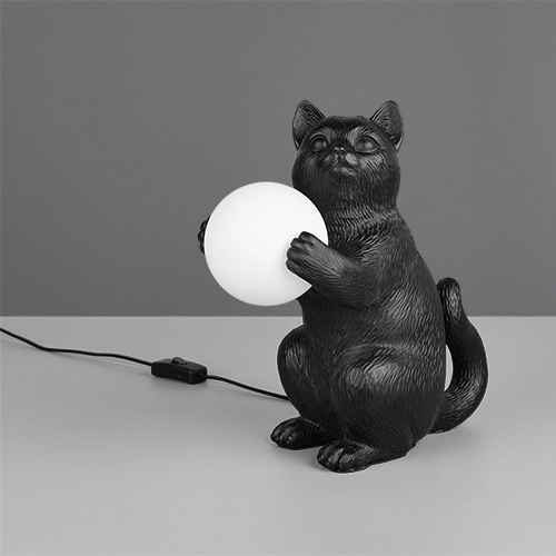 Lampe de table Gatio Noir Trio 4017807682076